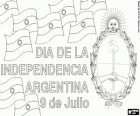 Jour de l'Indépendance argentine, 9 Juillet. La Déclaration d'Indépendance a été adoptée le 9 Juillet, 1816