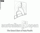 Logo de l'Open d'Australie, le premier des quatre tournois du Grand Chelem de tennis