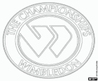 Logo de Wimbledon, le plus vieux tournoi du monde. Le troisième Grand Chelem de l'année