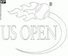 Logo de l'US Open, le quatrième et dernier tournoi du Grand Chelem de tennis