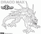 Draco Max. Invizimals Shadow Zone. Un ancien dragon sculpté dans la pierre avec une grande force