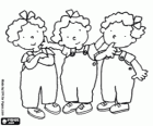 Les Trois Petites Soeurs: Teresa, Elena et Ana. Trois petites soeurs, des personnages créés par Roser Capdevila