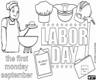 Labor Day ou la journée de travail, sur le premier lundi de Septembre aux Etats-Unis est célébré comme la fin symbolique de l'été avec barbecues en famille
