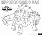 Hipporockamus Max. Invizimals Shadow Zone. Un guerrier redoutable d'une taille énorme et des jambes solides qui passe tous les jours pleurer