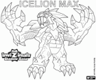 Icelion Max. Invizimals Shadow Zone. Létal solitaire chasseur avec le corps de glace qui vit dans les régions polaires