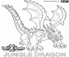 Jungle Dragon. Invizimals Shadow Zone. Dragons de la jungle ont une arme puissante, un acide qui crachent contre l'ennemi