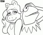 Miss Piggy et Kermit la grenouille