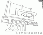 Logo EuroBasket 2011 Lituanie. Championnat d'Europe Basket-ball 2011. FIBA Europe