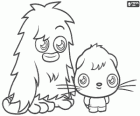 Furi et Poppet, deux monstres drôles de Moshi Monsters
