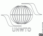 Logo OMT, Organisation Mondiale du Tourisme. UNWTO, United Nations World Tourism Organization, en anglais