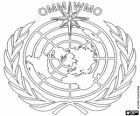 Logo de l'OMM, l'Organisation météorologique mondiale
