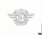 Drapeau de l'Organisation internationale de l'aviation civile, l'OACI