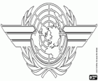 Logo de l'OACI, Organisation de l'aviation civile internationale
