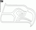 Seattle Seahawks logo, équipe de football américain de la division West de NFC, Seattle, Washington