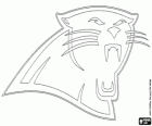 Logo Caroline Panthers, équipe de football américain de la division sud NFC, Charlotte, Caroline du Nord