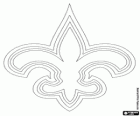 Logo de New Orleans Saints, équipe de football américain dans la NFC division Sud, la Nouvelle-Orléans, en Louisiane