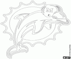 Logo de l'équipe de football de Miami Dolphins dans la division est de la AFC, Miami, Floride