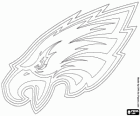 Logo de la franchise de football américain Philadelphie Eagles de NFC East Division, Philadelphie, Pennsylvanie
