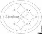Logo Pittsburgh Steelers, équipe de football américain dans la Division Nord de l'AFC, Pennsylvanie, Pittsburgh,