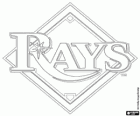 Logo de Tampa Bay Rays, équipe de baseball, de la Division Est de la Ligue américaine, Saint Petersburg, Floride