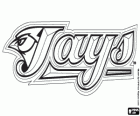 Logo de Toronto Blue Jays, équipe canadienne de baseball de la Ligue américaine de division de l'Est, Toronto, Ontario, Canada