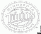 Logo de Minnesota Twins, Minnesota Twins logo, équipe professionnelle de baseball basée à Minneapolis, au Minnesota. Ligue américaine Division Centrale