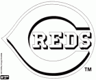 Logo Cincinnati Reds, équipe de baseball basée à Cincinnati, Ohio. Ligue Nationale Division Centrale