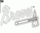 Logo Atlanta Braves, équipe professionnelle de baseball de la Division de l'Est, Ligue nationale. Atlanta, en Géorgie