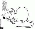 Le rat, le signe du Rat, l'Année du Rat. Le premier signe des douze animaux du horoscope chinois