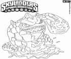 Skylander Eruptor, une créature jette des boules de feu et des flammes. Skylanders Feu