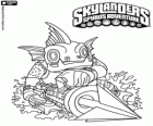 Skylander Gill Grunt, une créature qui ne laisse jamais échapper sa proie. Skylanders Eau