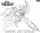 Dark Jetcrab. Invizimals The Lost Tribes. Créatures folles et inintelligente qui veulent être astronautes alimenté par petites fusées