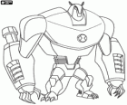 Le Tatou ou Armodrillo, robuste alien comme un tatou robot de la planète Terraexcava. Ben 10 Ultimate Alien