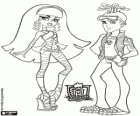 Cleo et Deuce, couple de monstres au lycée Monster High