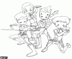 Les guerriers de Lyoko : Ulrich, Yumi, Odd et Aelita