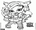 Baby Clawdeen, la petite fille du loup-garou, un personnage de Baby Monster High