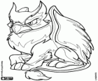 Le griffon Eyrie, l'animal fantastique de Neopets, moitié lion et moitié aigle