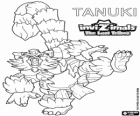 Tanuki, dernière évolution. Invizimals The Lost Tribes. Invizimal puissant avec une grande confiance en soi