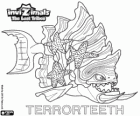 Terrorteeth, dernière évolution. Invizimals The Lost Tribes. Invizimal aquatique qui mange très rapidement et qui mord tout ce qui