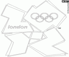 Logo Londres 2012 Jeux olympiques. Jeux de la XXXe Olympiade
