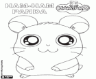 Panda, le charpentier ou le constructeur Ham-Ham de Hamtaro