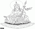 Bouddha Padmasambhava, fondateur de l'école Nyingma du bouddhisme tibétain. Guru Rinpoche