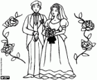 La mariée et le marié lors du mariage