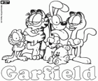 Garfield et ses amis Nermal, Odie, Arlene et Pooky