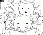 Pypus à la lecture de contes pour enfants
