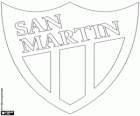Emblème du Club Atlético San Martín. Équipe de football de la ville de San Juan, Argentine