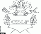 Emblème du Club de Gimnasia y Esgrima La Plata. Club argentin de football