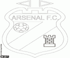 Emblème de l'Arsenal FC. Club de football argentin appelé Arsenal de Sarandi