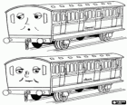 Annie et Clarabel, les wagons o voitures de Thomas
