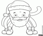 Pypus avec la barbe et le chapeau du Père Noël